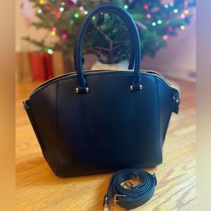 Black Purse with Gold Hardware